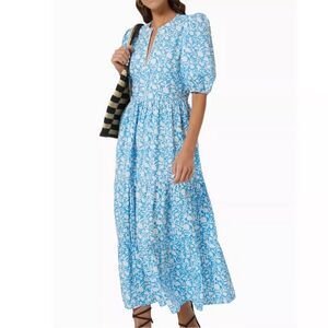 Oliphant Canary Floral Maxi Dress